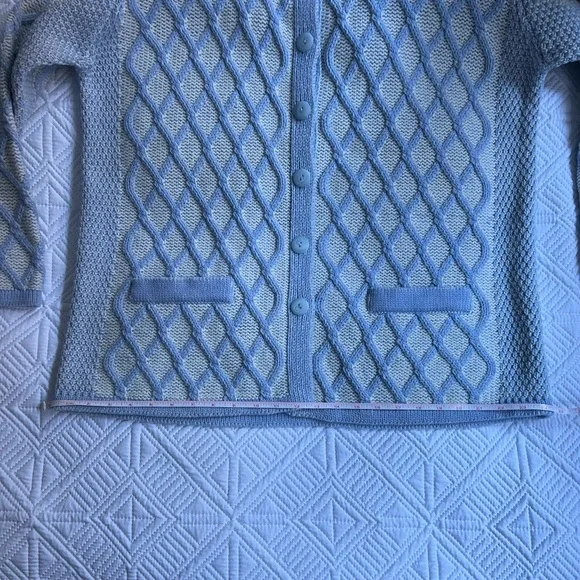 Aran Crafts cardigan - size L EUC 100% merino wool